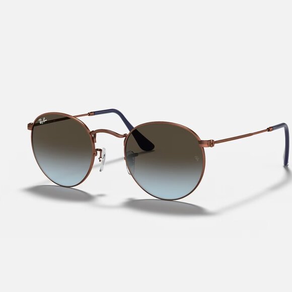Ray-Ban Round Metal RB3447 Polished Bronze-Copper Sunglasses main image 8